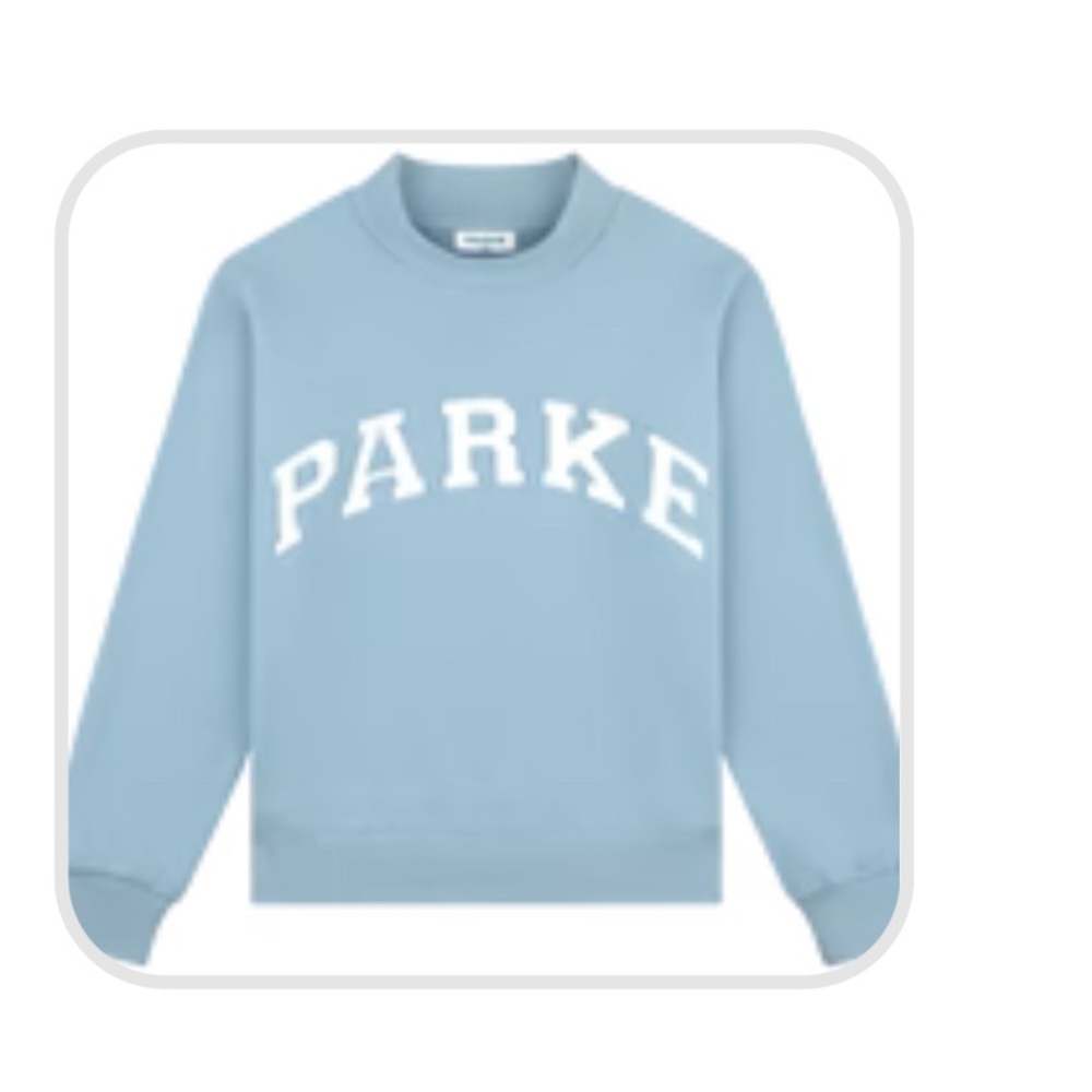 PARKE SkyBlue / White Back to Scholl Varsity Mockneck